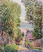 Alfred Sisley Strabe in Louveciennes oil painting artist
